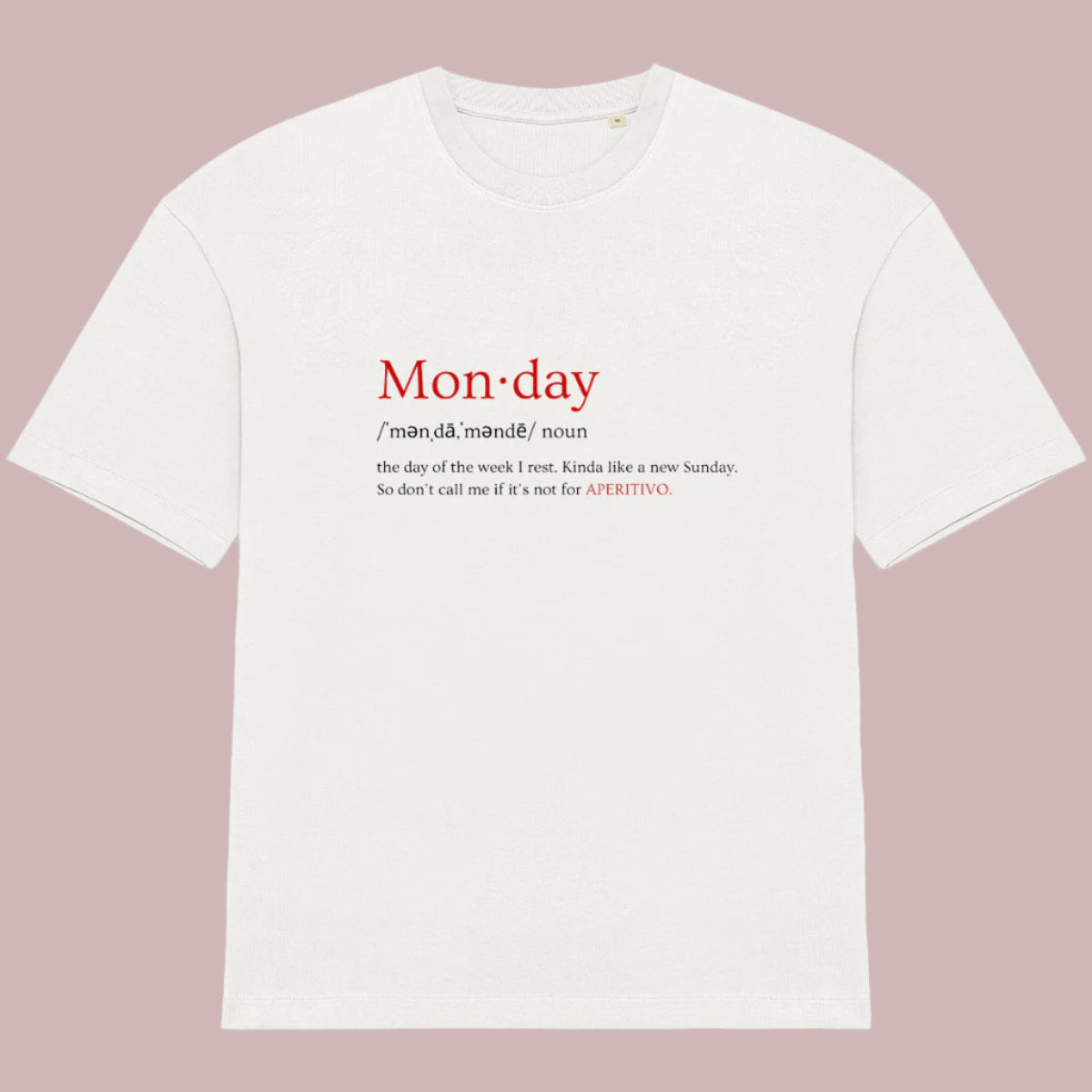 WM MONDAY IS SUNDAY Unisex Oversized
