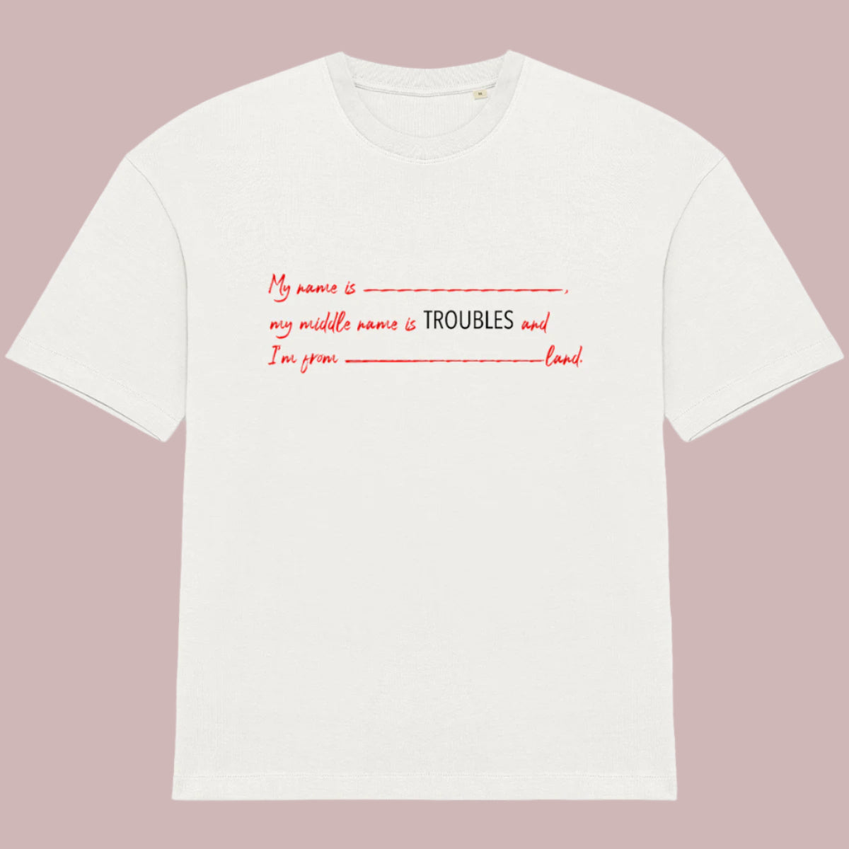 WM MY NAME IS Unisex Oversized