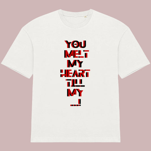 WM MELT MY HEART Unisex Oversized